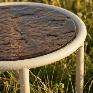 Stolik ogrodowy SACKit Mollis Side Table Renesse Taupe ∅50 cm - 7