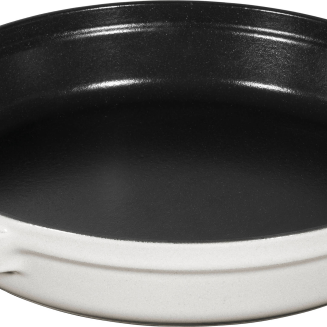 Zestaw 2 naczyń żeliwnych z pokrywą Staub biała trufla - 5