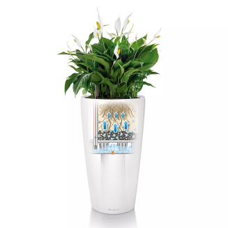  Lechuza Rondo Premium 32 flowerpot | 40 taupe gloss - 3