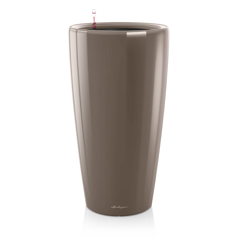  Lechuza Rondo Premium 32 flowerpot | 40 taupe gloss