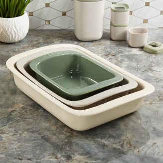Zestaw 3 prostokątnych naczyń do pieczenia BergHOFF Balance - 3