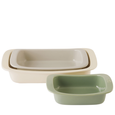 Zestaw 3 prostokątnych naczyń do pieczenia BergHOFF Balance