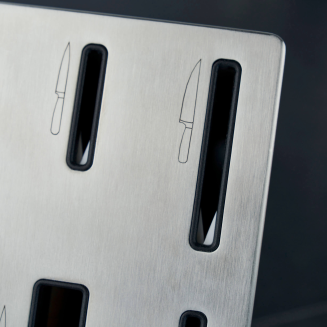 Zestaw 5 noży w bloku samoostrzącym z nożycami Four Star White - 10