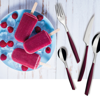 Zestaw sztućców obiadowych Casa Bugatti Glamour Garnet Red 24 szt. - 4