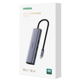  UGREEN Revodok CM512 USB-C HDMI RJ45 SD 6in1 hub - 2