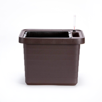 Donica samo-nawadniająca Urbalive Berberis Uno brązowy 45x39 cm - 2