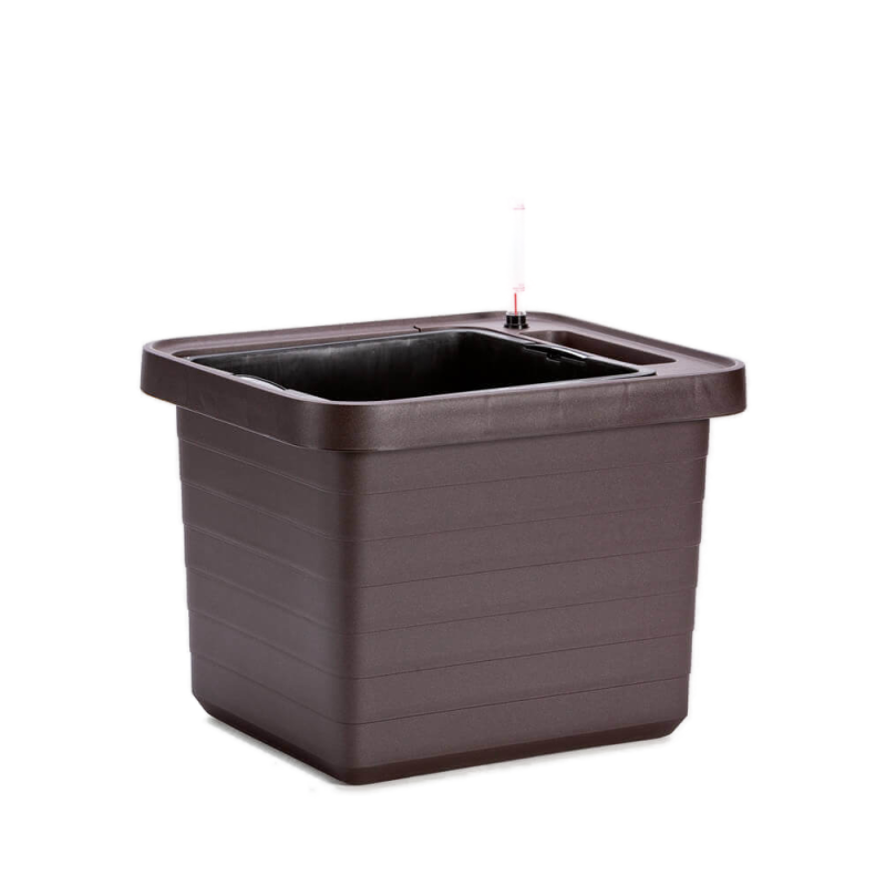 Donica samo-nawadniająca Urbalive Berberis Uno brązowy 45x39 cm