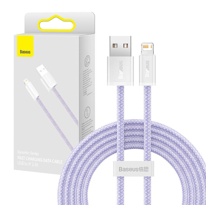 BASEUS Dynamic USB-A-Lightning Cable 2m (Purple)