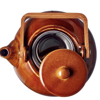 Dzbanek kamionkowy z sitkiem Bitz Amber 1.2l - 5