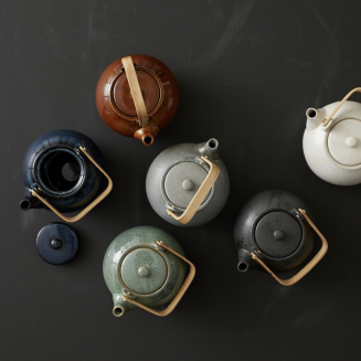 Dzbanek kamionkowy z sitkiem Bitz Amber 1.2l - 4