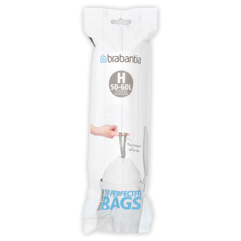  Brabantia PerfectFit Bags garbage bags, size H, 50-60l, 10 pcs
