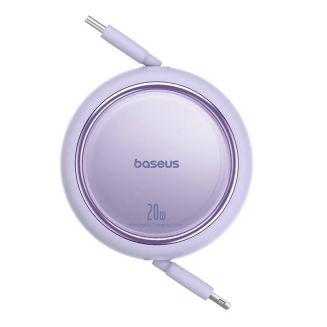 Kabel BASEUS Free2Pull USB-C-Lightning 1m 20W (fioletowy) - 3