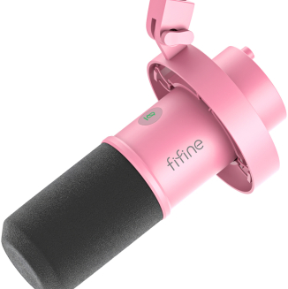 Mikrofon dynamiczny Fifine K688P (różowy) - 2