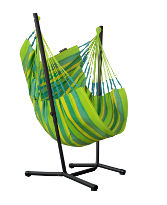 Fotel hamakowy ze stojakiem La Siesta Fiji Outdoor Lime Basic