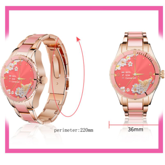 Smartwatch Damski Rubicon RNCE82 Różowy - 16