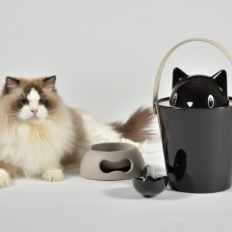 Pojemnik na suchą karmę United Pets Crick czarny - 3