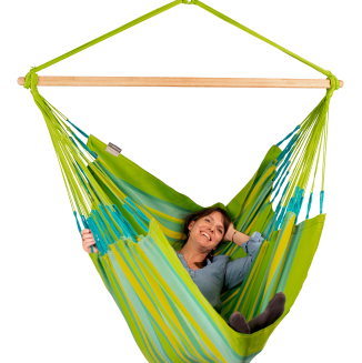 Fotel hamakowy La Siesta Domingo lime kingsize - 2