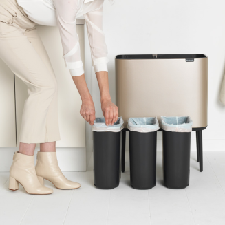 Kosz Brabantia Bo Touch Bin 11+11+11 l Metallic Gold - 6