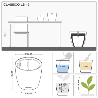 Donica Lechuza Classico Color LS 21 | 28 | 35 | 43 szary - 8