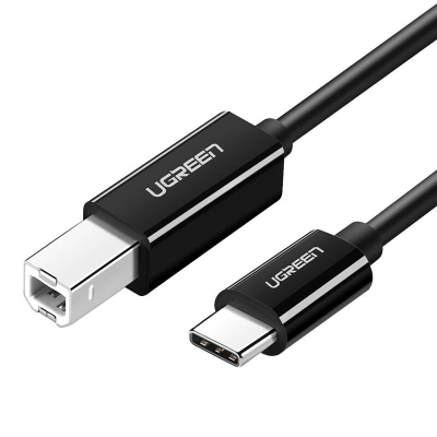Kabel UGREEN US241 USB-C-USB-B 1m (czarny)