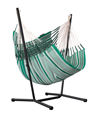 Fotel hamakowy ze stojakiem La Siesta Fiji Organic Agave Comfort