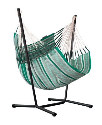 Fotel hamakowy ze stojakiem La Siesta Fiji Organic Agave Comfort