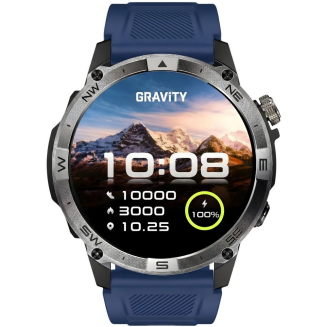 Smartwatch Gravity Czarny Pasek + Bransoleta GT46-2 - 7