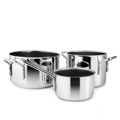  Eva Solo Stainless Steel Ceramic Slip-Let® 3-Piece Cookware Set | SPRING PROMO 2026