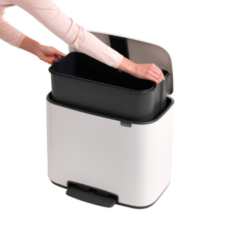 Kosz na śmieci Brabantia Bo 36l biały - 5