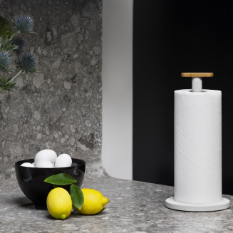 Stojak na ręczniki papierowe Alessi Mattina szary - 3