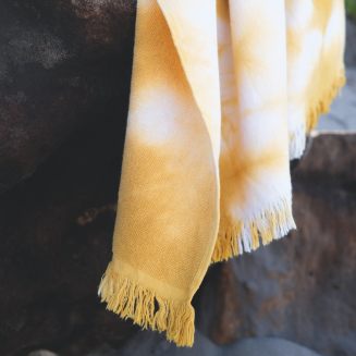 Ręcznik plażowy Bricini Watercolor Mustard 85x175 cm - 4