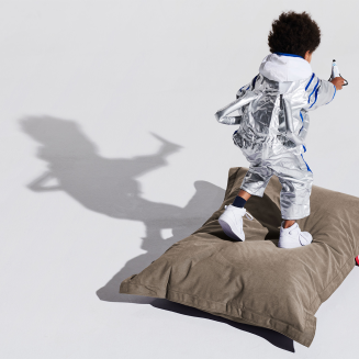 Pufa dla dzieci Fatboy Junior Stonewashed Taupe 130x100 cm - 3