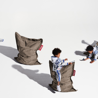 Pufa dla dzieci Fatboy Junior Stonewashed Taupe 130x100 cm - 2