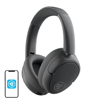  Jlab LUX ANC Wireless On-Ear Headphones (Gray)