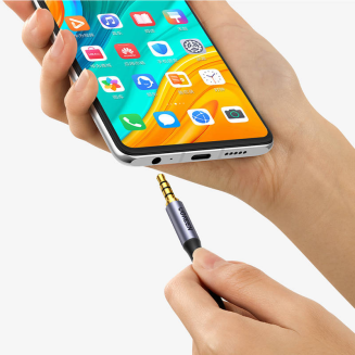 Kabel mini jack 3.5mm UGREEN AV183, AUX, 3m (czarny) - 2