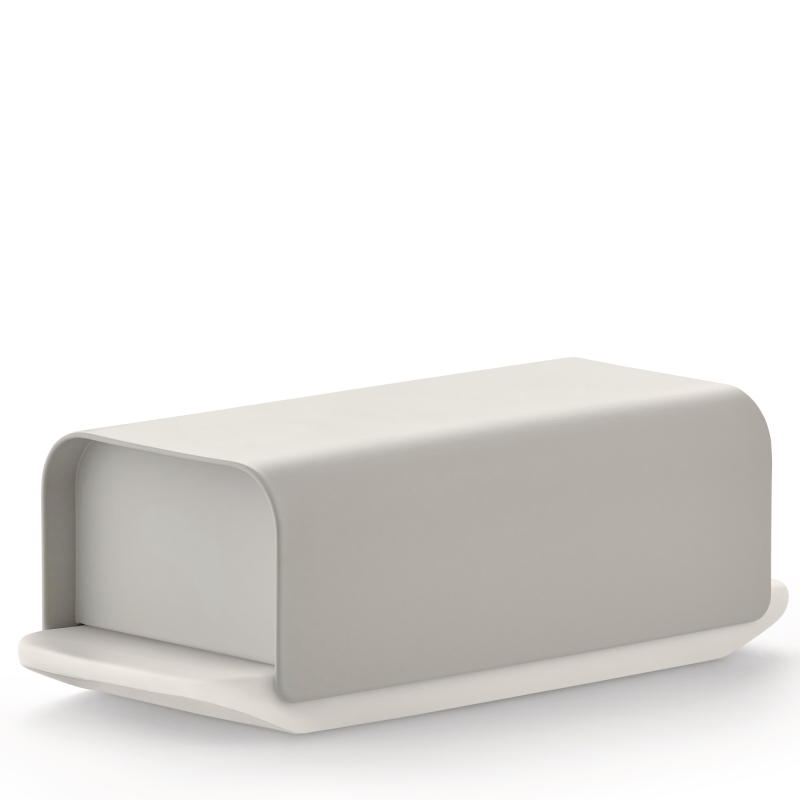 Alessi Mattina butter dish, gray