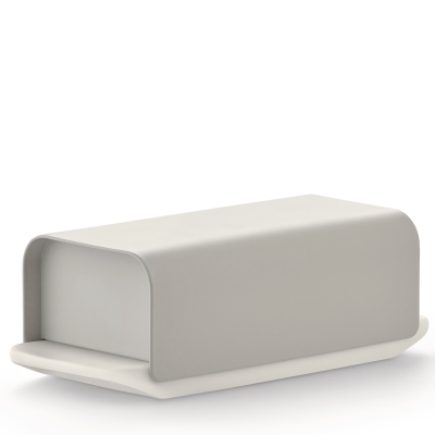 Alessi Mattina butter dish, gray