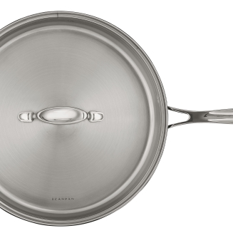 Patelnia stalowa Scanpan Impact 28 cm głęboka z pokrywą - 3