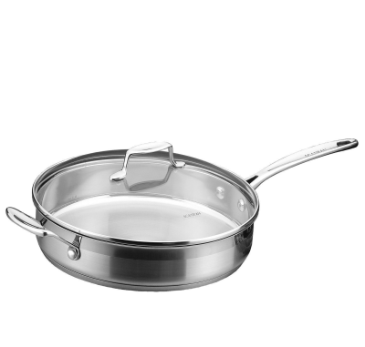 Patelnia stalowa Scanpan Impact 28 cm głęboka z pokrywą | JESIENNA PROMOCJA
