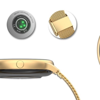 Damski SMARTWATCH G.Rossi SW015-5 Złoty - 9