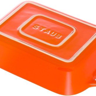 Prostokątny półmisek ceramiczny Staub - 1.1 ltr, Pomarańczowy - 2