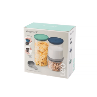 BergHOFF | Zestaw szklanych pojemników na żywność 3 szt. - 5