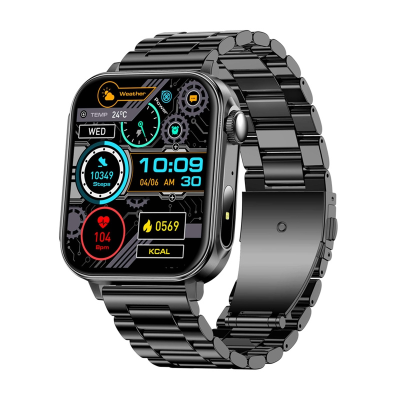 Smartwatch Colmi P80 (stalowy czarny)
