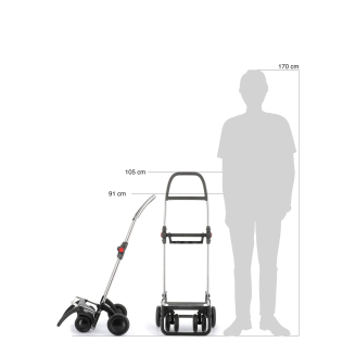 Wózek zakupowy Rolser I-Max Tweed 4L TOUR Verde - 15