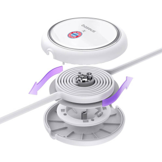 Kabel BASEUS Free2Pull USB-C-USB-C 100W (biały) - 5