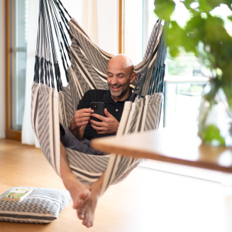 Siedzenie wiszące La Siesta Cumbia Organic Zebra Comfort - 7