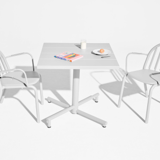  Fatboy Fred's Square Bistro Table Light Grey - 9