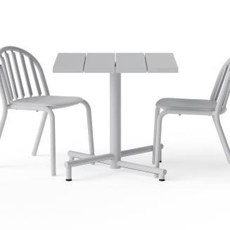  Fatboy Fred's Square Bistro Table Light Grey - 8