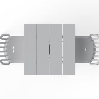 Stolik ogrodowy Fatboy Fred's Square Bistro Table Light Grey - 6