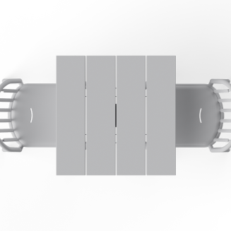  Fatboy Fred's Square Bistro Table Light Grey - 6
